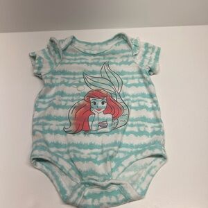 Disney Ariel Aqua and White Bodysuit